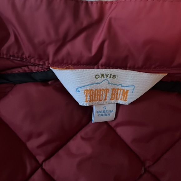 Orvis Trout Bum Downtek Water Repellent Vest Size S - Picture 5 of 6